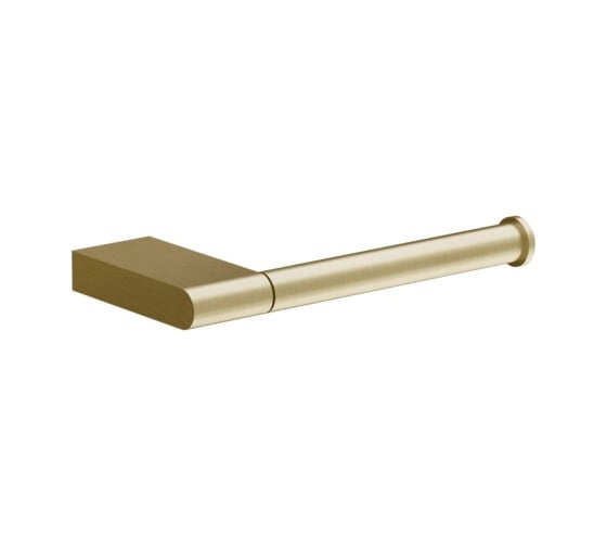 Бумагодержатель Gessi Origin вертикальная/горизонтальная установка, цвет Brushed Brass PVD 66455.727