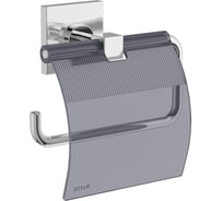 Держатель для туалетной бумаги Vitra Root с крышкой, хром A44804