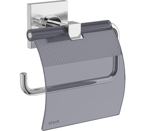 Держатель для туалетной бумаги Vitra Root с крышкой, хром A44804
