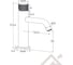 Смеситель для раковины Milleau Tissage оружейная сталь ML0321KLS-GM 2
