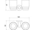 Держатель двух стаканов Savol S-005668C 2