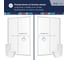 Душевая дверь RGW PA-14 140x195 см, профиль хром, стекло Волна 6 мм, EasyClean 41081414-271 8