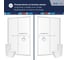Душевая дверь RGW 160x195, PA-14, хром/матовое, 6 мм (EasyClean) 41081416-21 7