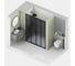 Душевая дверь RGW 190х195 PA-111-B Чёрный/Матовый графит/6 мм (EasyClean) 810811119-254 3