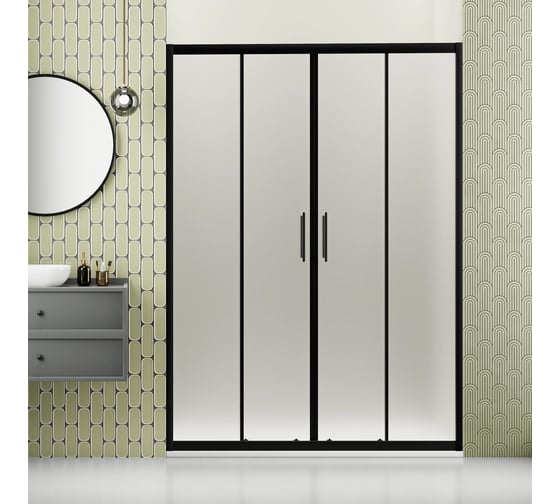 Душевая дверь RGW 120x195 PA-111-B Чёрный/Матовое/6 мм (EasyClean) 810811112-24