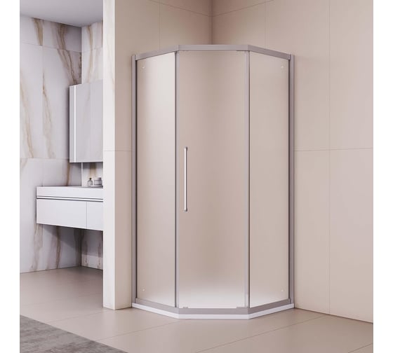 Душевой уголок RGW 100x100x195 PA-86-S NEW Трапеция/Сатин/Матовое/6 мм 38088600-211N