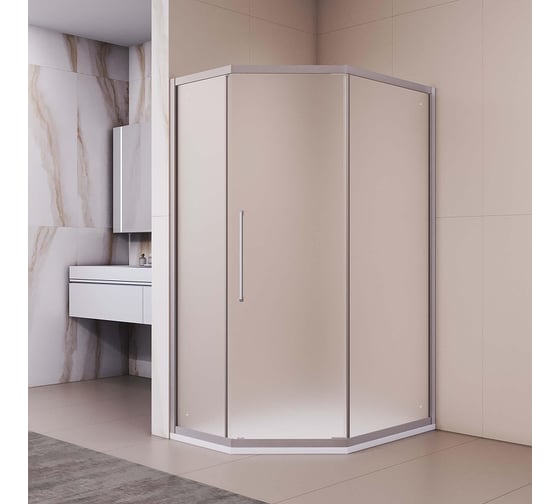Душевой уголок RGW 90x100x195 PA-86-S NEW Трапеция/Сатин/Матовое/6 мм 38088690-211N