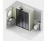 Душевая дверь RGW 140x195, PA-111-B, черный/матовый графит, 6 мм (EasyClean) 810811114-254 3