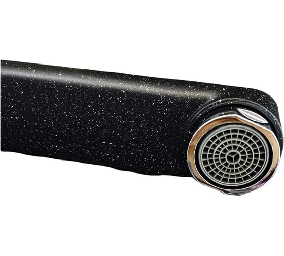 Смеситель для кухни Rainsberg двухвентильный, из силумина, черный R5043KF-1