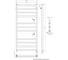 Электрический полотенцесушитель STINOX Milana MIL120L-220 2