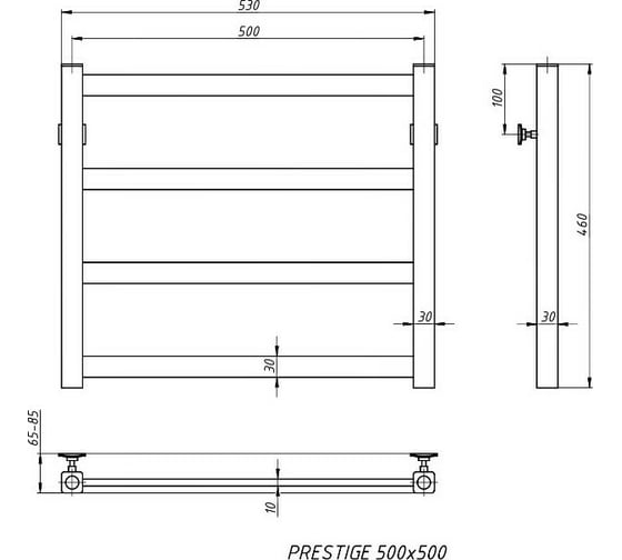 Электрический полотенцесушитель STINOX Prestige PR50-220
