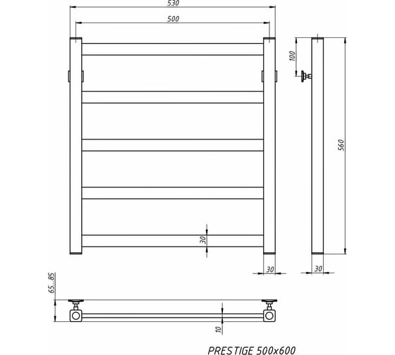 Электрический полотенцесушитель STINOX Prestige PR60-220