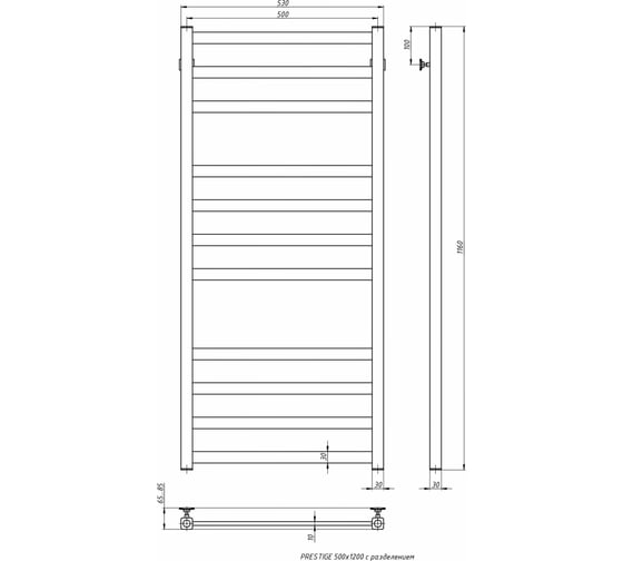 Электрический полотенцесушитель STINOX Prestige Luxe PR120L-220