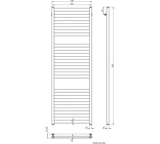 Электрический полотенцесушитель STINOX Verona Luxe VER160L-220
