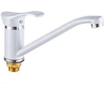 Кухонный смеситель MYNAH белый, крепление на одно отверстие на гайке M4901J