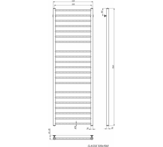 Электрический полотенцесушитель STINOX Classic Luxe CL160L-220