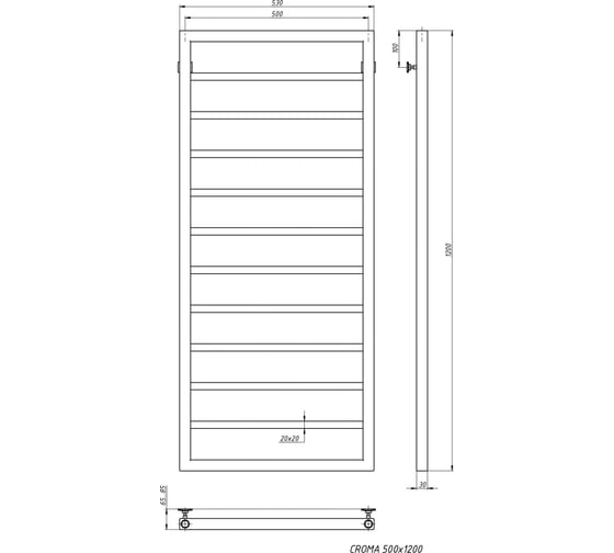Электрический полотенцесушитель STINOX Croma CR120-220