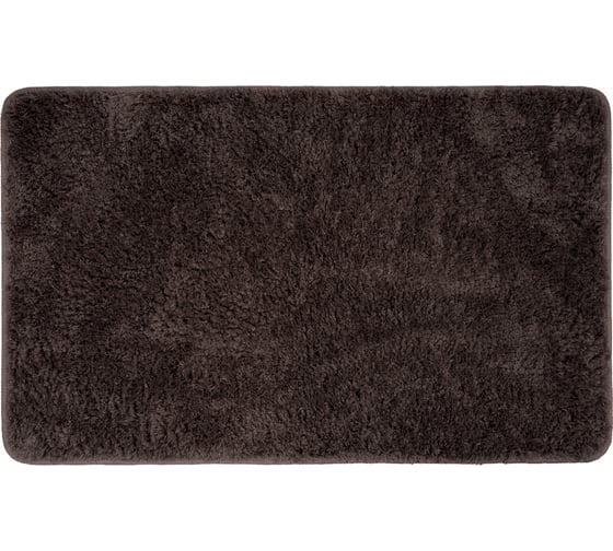 Коврик для ванной комнаты IDDIS 70x120 см, микрофибра, темно-коричневый BSQL08Mi12IT