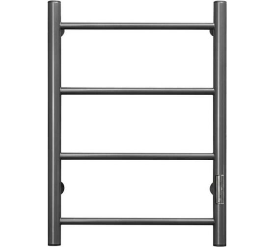 Полотенцесушитель электрический MIXLINE ВЕГА, 60x40 см, 182 Вт, 4 перекладины, с таймером, оружейная сталь 560034