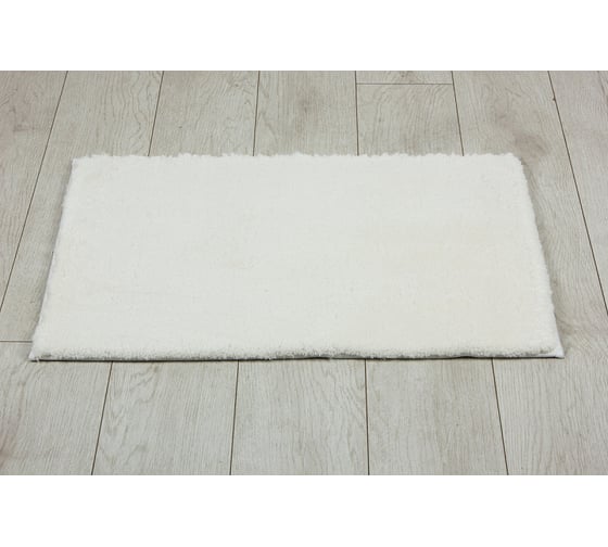 Коврик для ванной комнаты Joy Home 50/80 HY25FH03 Шегги белый 16214