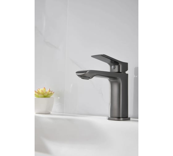 Смеситель для раковины Haiba HB10792-3 оружейная сталь (385823) 00385823