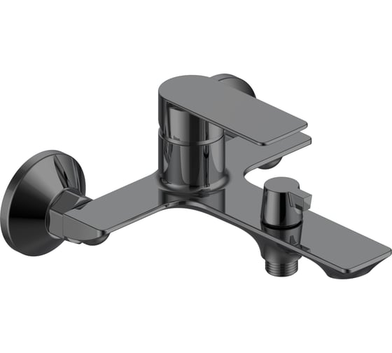 Смеситель для ванны VODA Нева/Neva Gun Metal, с аксессуарами, графит, NV54AGM