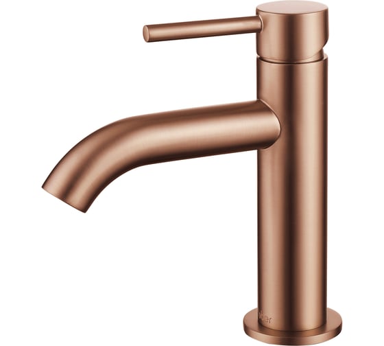 Смеситель ABBER Wasser Kreis для раковины, розовое золото матовое AF8110MRG