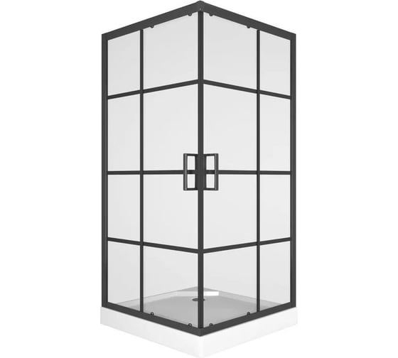 Душевой уголок квадратный Bauedge BAU Stil square 800x800x1950 мм, поддон 125 мм TY0046