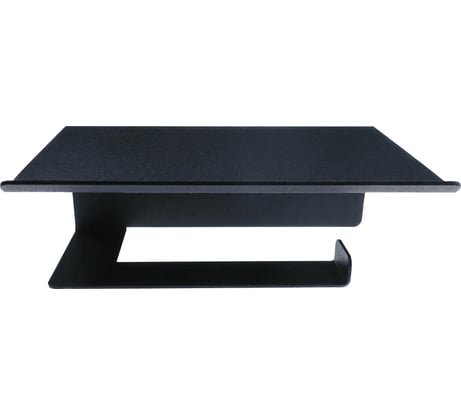 Держатель для туалетной бумаги EMBODIMENT с полкой для хранения, черный EMB-TP-B-B