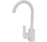 MIXLINE Смеситель для кухни 35k МЛ16-031Б БЕЛЫЙ высок.излив б/отв бок п/гайку без подводки 559116 1