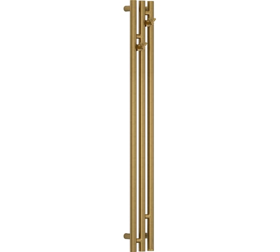 Полотенцесушитель электрический Сунержа Терция 3.1 1500x106, МЭМ, правый, состаренная латунь 051-6045-1511