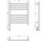 Полотенцесушитель электрический Сунержа РЭБ БОГЕМА 3.1 прямая 500x400 МЭМ правый, золото 03-6005-5040 3