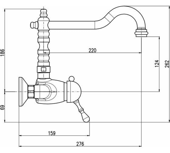 Смеситель для кухни RavSlezak L402.5/28SM
