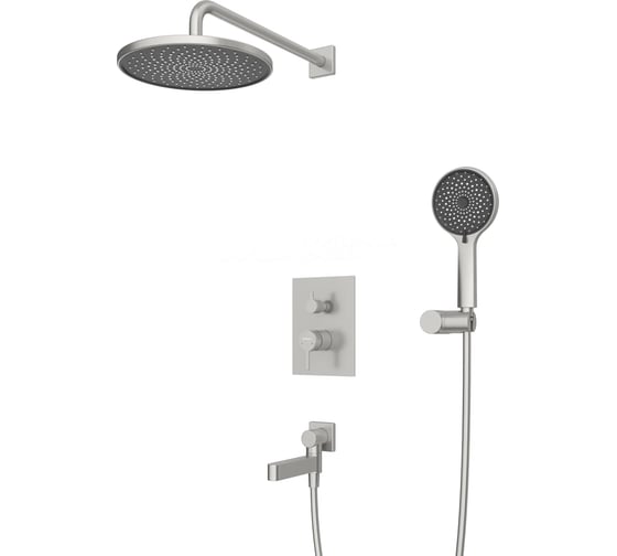 Душевой комплект встраиваемый BelBagno DELTA с изливом DEL2.0-VDSET-IN
