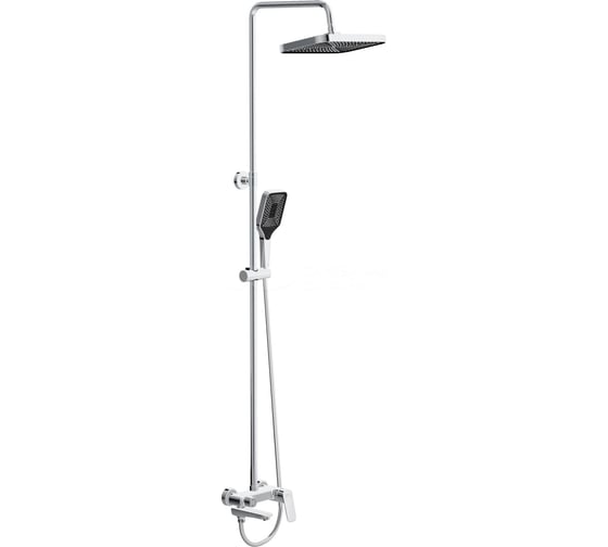 Душевая стойка BelBagno со смесителем и изливом DUE-VSCM-CRM