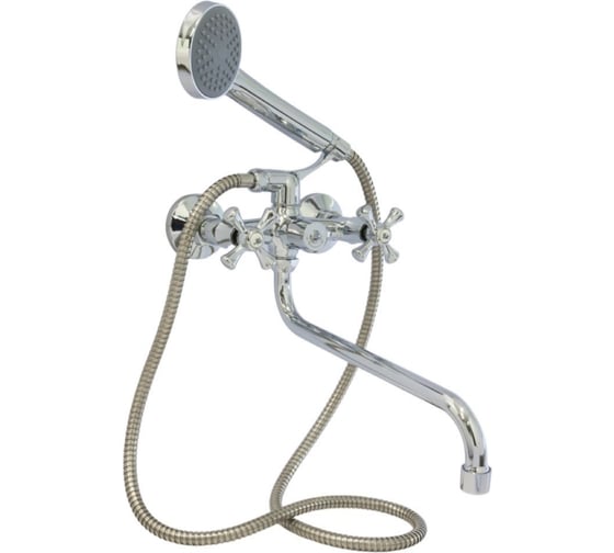 Смеситель для ванны и раковины MIXLINE МЛ18-021 1/2 кер., круглый излив 559129