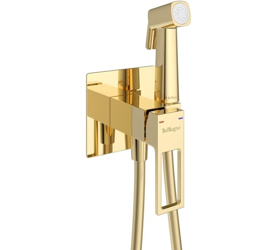 Гигиенический душ со смесителем BelBagno LUC-HGN-ORO
