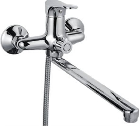 Смеситель для ванны MYNAH поворотный плоский излив, длиной 350 мм, латунь M2242