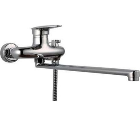 Смеситель для ванны MYNAH поворотный плоский излив, длиной 350 мм, латунь M2215