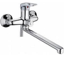 Смеситель для ванны MYNAH поворотный плоский излив, длиной 350 мм, латунь M2245