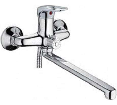 Смеситель для ванны MYNAH поворотный плоский излив, длиной 350 мм, латунь M2245