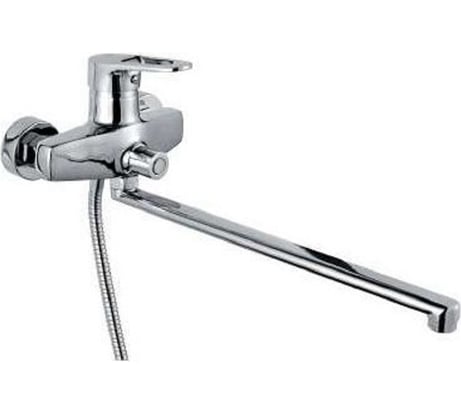 Смеситель для ванны MYNAH поворотный плоский излив, длиной 400 мм, латунь M2219