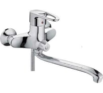 Смеситель для ванны MYNAH поворотный плоский излив, длиной 400 мм, латунь M2221