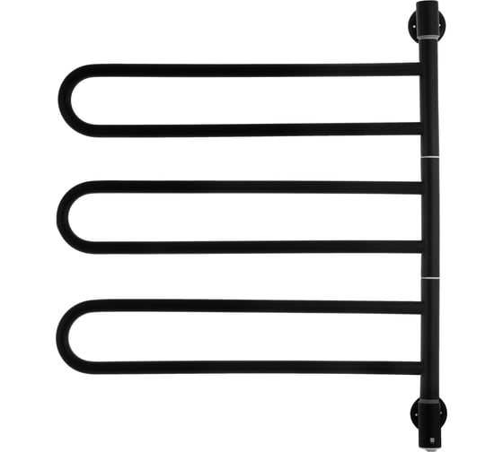 Полотенцесушитель электрический ENERGY U chrome G3 RAL 9005, черный матовый 00-УТ-00914