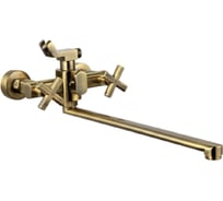 Смеситель для ванны MYNAH двухвентильный, латунь, в стиле ретро, бронза M2658B