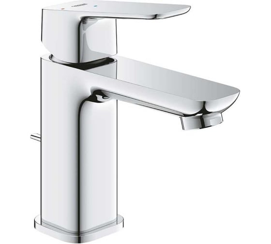 Смеситель для раковины Grohe Cubeo с донным клапаном S-size, хром 1017310000