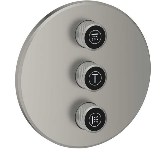Переключатель потоков Grohe Cubeo для 3 потребителей, сатиновая сталь 29122MS0