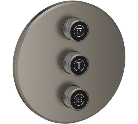 Переключатель потоков Grohe Cubeo для 3 потребителей, сатиновый графит 29122MG0