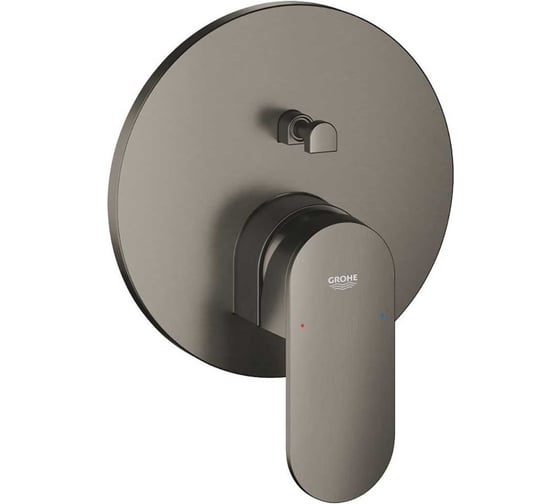 Смеситель для ванны Grohe Plus с переключателем на 2 положения, темный графит матовый 24060AL4