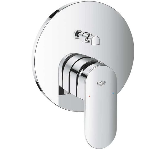 Смеситель для ванны Grohe Plus с переключателем на 2 положения, хром 24060004